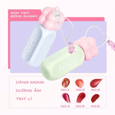 Son Tint GUMMY Bóng - LOLLIPOPS Lì Lâu Trôi, Mềm Nhẹ Môi, Giá 329.000đ MOI Hồ Ngọc Hà