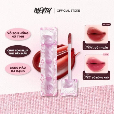 Son Tint Merzy Water Fit Blur Tint - Son Phao Mịn, Không Lem, Giá 218.000 VND