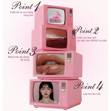 Son Tint Merzy Water Fit Blur Tint - Son Phao Mịn, Không Lem, Giá 218.000 VND