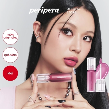 Son Tint Nước Peripera Water Bare Bóng Nhẹ 3.7g - Giá giảm 183k, màu tự nhiên, không bết dính