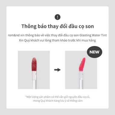 Son Tint Nước Romand Lâu Trôi Glasting 4g - 04 Đỏ Nâu và 03 Cam Gạch, Chỉ 178k 3