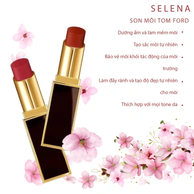 Son Tom Ford TF Lip Color 3,3g - màu 51,16,92,93 siêu lì, 956.000đ SELENA STORE