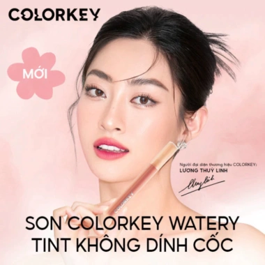 Son Watery Tint COLORKEY không dính, dưỡng ẩm, bóng mượt, lâu trôi - Giá 151,000₫ 3 Son Watery Tint COLORKEY không dính, dưỡng ẩm, bóng mượt, lâu trôi - Giá 151,000₫ 3