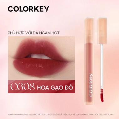 Son Watery Tint COLORKEY không dính, dưỡng ẩm, bóng mượt, lâu trôi - Giá 151,000₫ 15 Son Watery Tint COLORKEY không dính, dưỡng ẩm, bóng mượt, lâu trôi - Giá 151,000₫ 15
