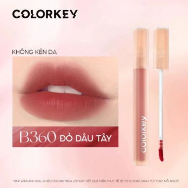 Son Watery Tint COLORKEY không dính, dưỡng ẩm, bóng mượt, lâu trôi - Giá 151,000₫ 20 Son Watery Tint COLORKEY không dính, dưỡng ẩm, bóng mượt, lâu trôi - Giá 151,000₫ 20