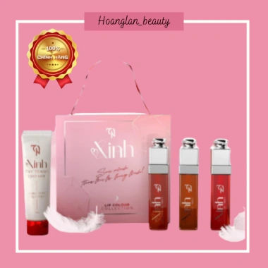 Son Xinh Đông Anh Chính Hãng Set 3 Cây và Tẩy Tế Bào Chết Môi - Giá chỉ 210.000₫