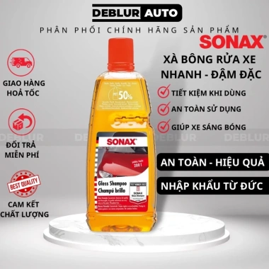 Sonax Gloss Shampoo 1L nhập Đức - Nước rửa xe ô tô, xe máy, bảo vệ sơn, giảm giá 119.000đ