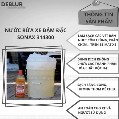 Sonax Gloss Shampoo 1L nhập Đức - Nước rửa xe ô tô, xe máy, bảo vệ sơn, giảm giá 119.000đ 2 Sonax Gloss Shampoo 1L nhập Đức - Nước rửa xe ô tô, xe máy, bảo vệ sơn, giảm giá 119.000đ 2