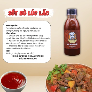 Sốt Bò Lúc Lắc Bi Béo 250g - Chuẩn Vị Nhà Hàng, Giá 69.000, Ai Nấu Cũng Ngon 2
