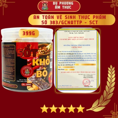 Sốt Đậm Đà Bu Phương Ẩm Thực cho Khô Bò, Khô Heo - Không Chất Bảo Quản, 185.000₫ 3 Sốt Đậm Đà Bu Phương Ẩm Thực cho Khô Bò, Khô Heo - Không Chất Bảo Quản, 185.000₫ 3