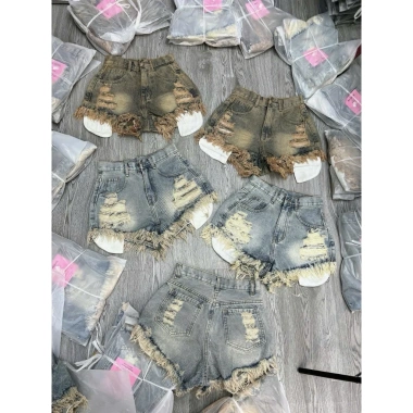 Sọt đùi jeans nữ rách cạp cao hách dáng 2 màu bụi nhạt - ôm eo, nâng v3, hách chân, chỉ 129k 9