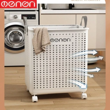Sọt Đựng Quần Áo Gấp Gọn Bánh Xe Nhựa ABS Bền Bỉ Tiện Lợi OENON 249k