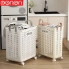 Sọt Đựng Quần Áo Gấp Gọn Bánh Xe Nhựa ABS Bền Bỉ Tiện Lợi OENON 249k 4