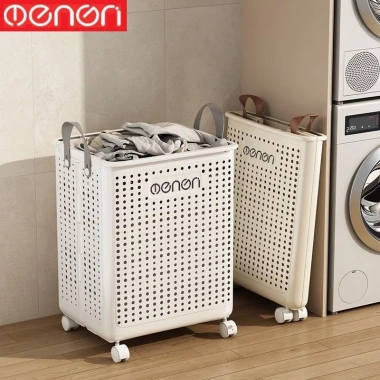 Sọt Đựng Quần Áo Gấp Gọn Bánh Xe Nhựa ABS Bền Bỉ Tiện Lợi OENON 249k
