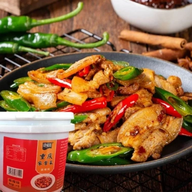 Sốt gia vị Trùng Khánh thuần chay 1.000g - Đa năng, giảm giá 99k cho món Eatclean