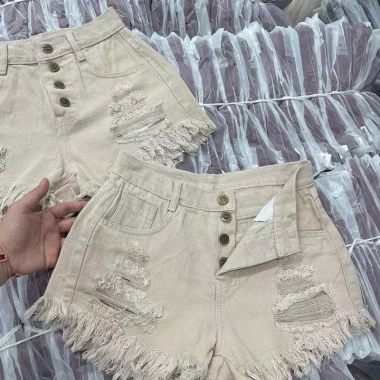 Sốt Jean Nữ Rách 4 Nút Cạp Cao Siêu Hách Dáng - Giá Ưu Đãi 129k 4