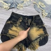 Sốt jean nữ rách 4 nút loang bụi, đậm cạp cao, dáng siêu hách - Giá chỉ 129k 3