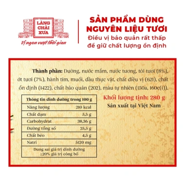 Sốt kho cá tỏi ớt Làng Chài Xưa 280g - vị thơm ngon như kho thủ công, 1.5kg cá, giảm còn 35.000đ 8 Sốt kho cá tỏi ớt Làng Chài Xưa 280g - vị thơm ngon như kho thủ công, 1.5kg cá, giảm còn 35.000đ 8