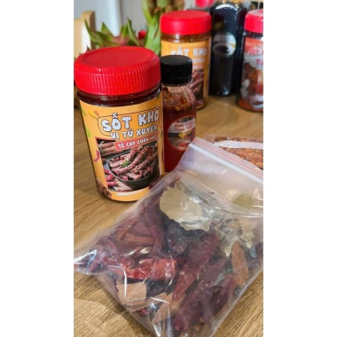 Sốt Làm Khô Bò Heo Cay Tê Cô Ba Food: Giá chỉ 99.000₫, thơm ngon, cay nồng