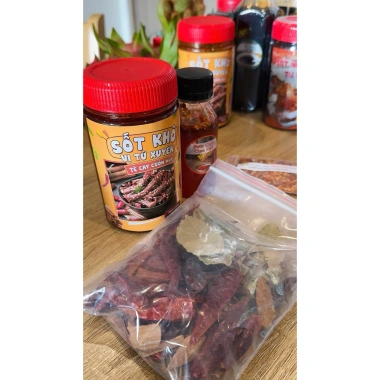 Sốt Làm Khô Bò Heo Cay Tê Cô Ba Food: Giá chỉ 99.000₫, thơm ngon, cay nồng