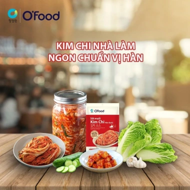 Sốt muối kim chi o'food 180g - Hương vị Hàn Quốc thơm ngon, giá ưu đãi 30.000 VND