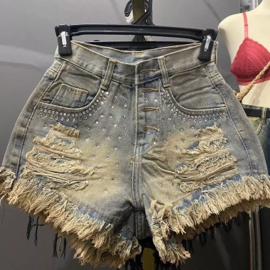 Sọt tua lai 4 cúc cài trước đính đá to, thời trang sang trọng, chỉ 139.000đ 5