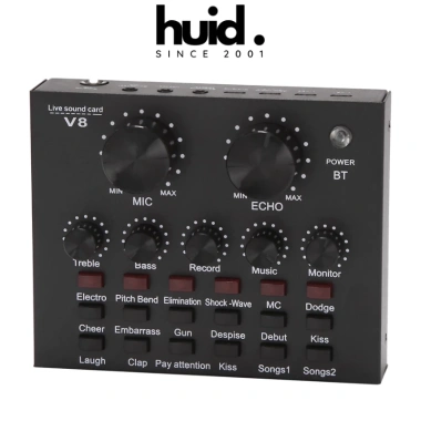 Sound Card V8 Bluetooth Autotune Livestream thu âm cho điện thoại & máy tính - 154.000đ