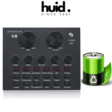 Sound Card V8 Bluetooth Autotune Livestream thu âm cho điện thoại & máy tính - 154.000đ