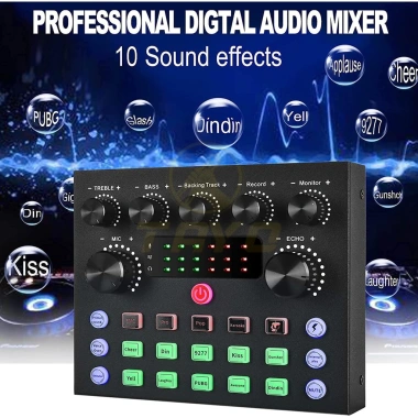 Sound Card V8s Autotune Bluetooth Mic Thu Âm Livestream Hàng Chuẩn 210.000đ