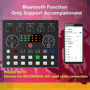Sound Card V8s Autotune Bluetooth Mic Thu Âm Livestream Hàng Chuẩn 210.000đ 6
