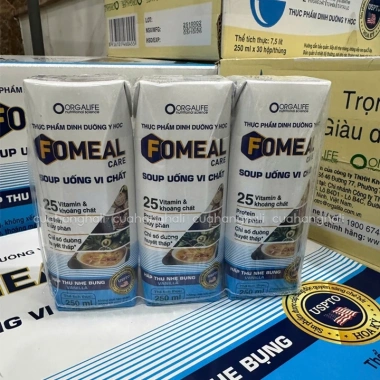 Soup Uống Dinh Dưỡng Fomeal Care 200ml 250ml Giảm Giá 106.500 VND, Bổ Sung Protein Vitamin, Hỗ Trợ Sức Khỏe 6 Soup Uống Dinh Dưỡng Fomeal Care 200ml 250ml Giảm Giá 106.500 VND, Bổ Sung Protein Vitamin, Hỗ Trợ Sức Khỏe 6
