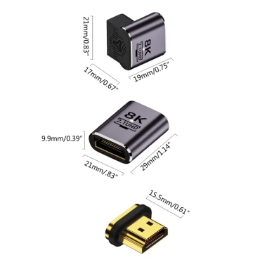 SOYIT Bộ chuyển đổi từ tính 8K nhẹ kim loại Dễ cắm, truyền nhanh, ưu đãi 184.809 VND 2 SOYIT Bộ chuyển đổi từ tính 8K nhẹ kim loại Dễ cắm, truyền nhanh, ưu đãi 184.809 VND 2