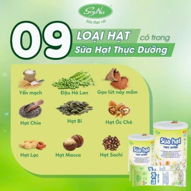 SoyNa Sữa Hạt Thực Dưỡng Cho Cả Gia Đình - Ngày Mới Chính Hãng 275k