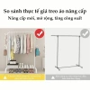 SPACEMADER Giá treo quần áo – Kệ treo đa năng đen trắng, kho chứa dưới, chất lượng cao, 85.000₫ 2