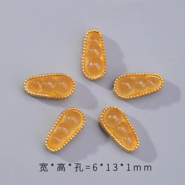 Spacer hạt cát vàng đậu phộng nhỏ - phụ kiện hoa đào, giá ưu đãi 41.697₫ 10 Spacer hạt cát vàng đậu phộng nhỏ - phụ kiện hoa đào, giá ưu đãi 41.697₫ 10