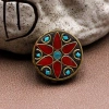 Spacer Hạt Nepal Handmade Retro 6 ký tự Mantra cho Xe Móc Khóa Giá 50.192₫ 8