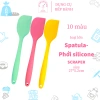 Spatula trộn bột silicon 27cm Au.sweetbake Phới dẹt chịu nhiệt, cây sên mứt đúc liền, giá ưu đãi 27.000₫