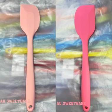 Spatula trộn bột silicon 27cm Au.sweetbake Phới dẹt chịu nhiệt, cây sên mứt đúc liền, giá ưu đãi 27.000₫