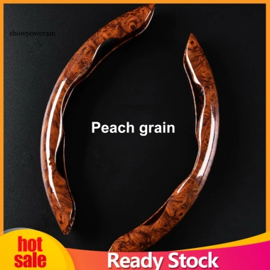 SPM 1 Cặp Bọc Vô Lăng Ô Tô Siêu Mỏng Gỗ Đào Hạt Chống Trơn Trượt Tự Động Bảo Vệ
