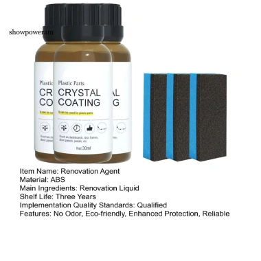 SPM Chất Cải Tạo Nhựa Ô Tô 30ml Bảo Vệ UV, Phục Hồi Da, Miếng Bọt Xốp, Phủ Cao Cấp Ghế Ô Tô, Sofa, Nội Thất 3