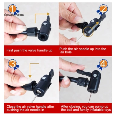 SPM Di Động Áp Lực Máy Bơm Không Khí Lốp Xe Đạp, Bóng Rổ, Bóng Đá, Hiệu Suất 3