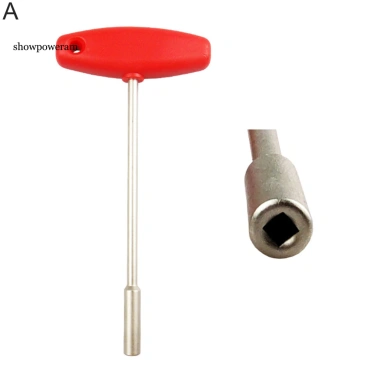 SPM Nhựa Hình T Ổ Cắm Xe Đạp Tích Hợp Dụng Cụ Thép Che Khuyết Điểm Nắp Nói Cờ Lê