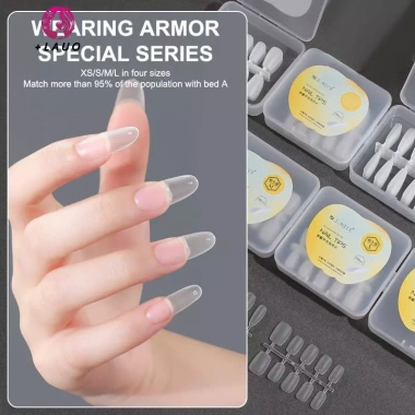 Springevenstar 100 Cái Đóng Hộp Mỏng Đầu Móng Tay Nửa Che Bấm Móng Tay Salon 57.200 VND