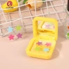 Springevenstar 1Box 32 miếng dán mụn vô hình 4 màu sửa phai màu, công cụ trang điểm ngôi sao có gương 2