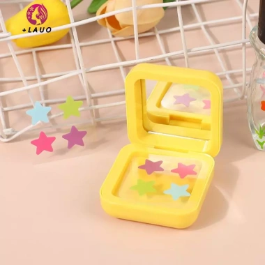 Springevenstar 1Box 32 miếng dán mụn vô hình 4 màu sửa phai màu, công cụ trang điểm ngôi sao có gương 2