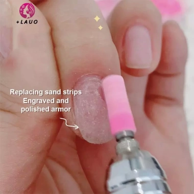 Springevenstar 50 chiếc Dây Chà Nhám Móng Tay 3mm Trục 3/32 Mũi Khoan SandBands Da Chết Gel Loại Bỏ Móng Tay