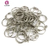 Springevenstar 50 chiếc DIY 25mm Đánh Bóng Bạc Móc Khóa Chia Vòng Ngắn 5