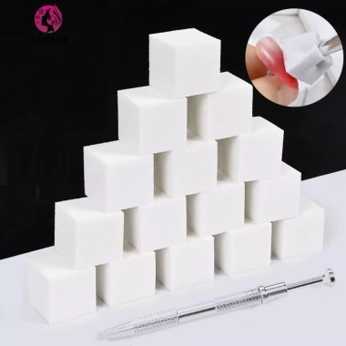 Springevenstar 50 chiếc móng tay chuyển màu bọt biển đa mặt DIY gel UV