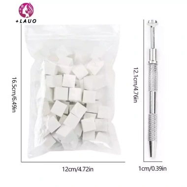 Springevenstar 50 chiếc móng tay chuyển màu bọt biển đa mặt DIY gel UV 9 Springevenstar 50 chiếc móng tay chuyển màu bọt biển đa mặt DIY gel UV 9