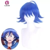 Springevenstar Anime Iruma - Trang phục cosplay tóc giả xanh đậm, chịu nhiệt, Halloween, giá 217k
